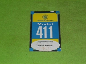VINTAGE OEM SMITH & WESSON MODELL 411 SPEC. HANG TAG - Bild 1 von 2