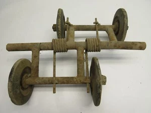 1968 POLARIS COLT DELUXE 372 REAR SUSPENSION IDLER AXLE WHEELS 1 - Picture 1 of 5