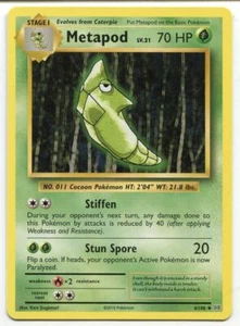 Pokemon TCG Evolutions XY Uncommon Card #4 Metapod - Picture 1 of 1
