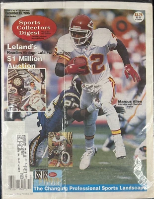 1996 Sports Collectors Digest: Marcus Allen Interview & Checklist - Sealed - Image 1 of 2