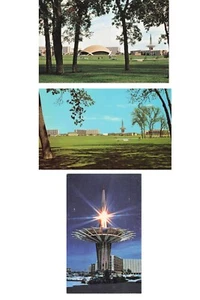 Lot of 3 Oral Roberts University, Tulsa Oklahoma Vintage PCs Dome, Prayer Tower - Picture 1 of 7