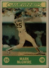 1988 (ATHLETICS) Sportflics Gamewinners #2 Mark McGwire