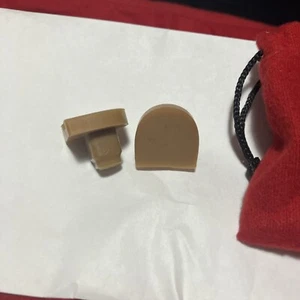 BRAND NEW CHRISTIAN LOUBOUTIN HEEL TAPS Tip Replacement Beige 20 mm X 20 mm - Picture 1 of 3