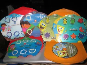 Fisher Price Interactv DVD SpongeBob Krusty Krab Adventures & Dora Inserts - Picture 1 of 2