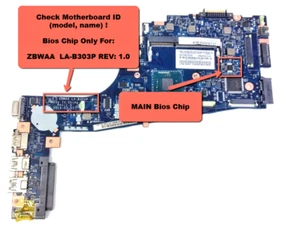 BIOS For TOSHIBA SATELLITE C50-B, C55-B For Motherboard: ZBWAA LA-B303P Rev 1.0 - Picture 1 of 2