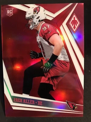 2019 Panini Phoenix Zach Allen Red Prism SP RC /299 Cardinals Rookie No. 156 - Image 1 of 2