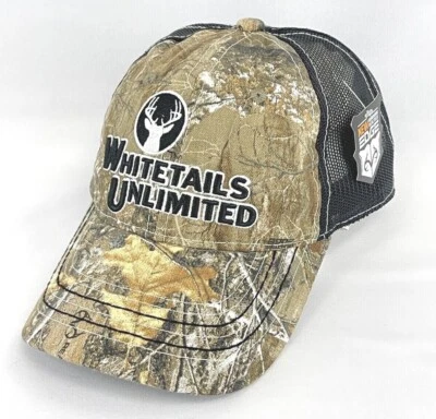 Whitetails Unlimited Como and Mesh Hat Realtree by Outdoor Cap NWT - Image 1 of 4