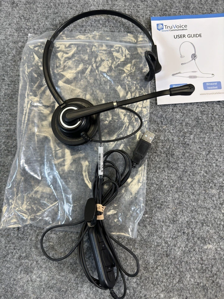 TruVoice VoicePro 10 Single Ear USB Headset Volume Controller LED Indicator - Image 1 of 4