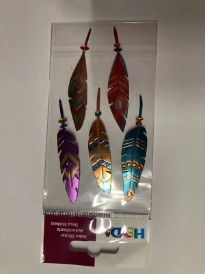 Deko Sticker „ Federn“ Bunt Heyda - Bild 1 von 2