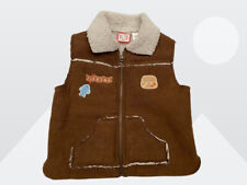 Baby Togs Kidswear Co. Boys Brown Full Zip Serpa Lined Embroidered Vest 24M