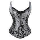 Jacquard Shapewear Corset Push Up Bustiers Jacquard Vests with Laciness