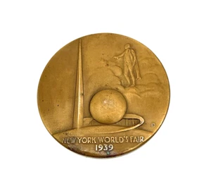 Médaille bronze New York World’s Fair 1939 aujourd’hui demain hier NY 32mm - Photo 1/5