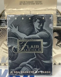 1994-95 FLAIR by FLEER NBA Basketball (série 2) PACK 10 cartes IMPORTATION EMBALLAGE D'ORIGINE COMME NEUF !! - Photo 1/16