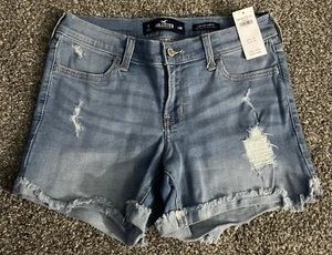 Hollister Women’s Low-Rise Denim Shorts 5” Stretch. Size 7/28. BNWT. - Picture 1 of 8