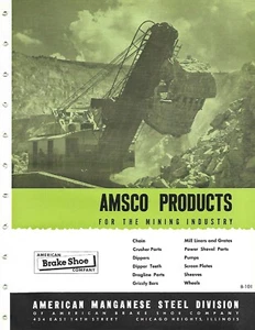 Equipment Brochure - AMSCO - Product Line Overiew - Mining - c1949 (E6856) - Bild 1 von 1