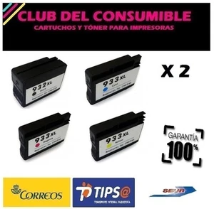 8 X HP 932XL 933XL COMPATIBLE NO OEM V4/V5 OfficeJet 6600 OfficeJet 6700 - Imagen 1 de 1