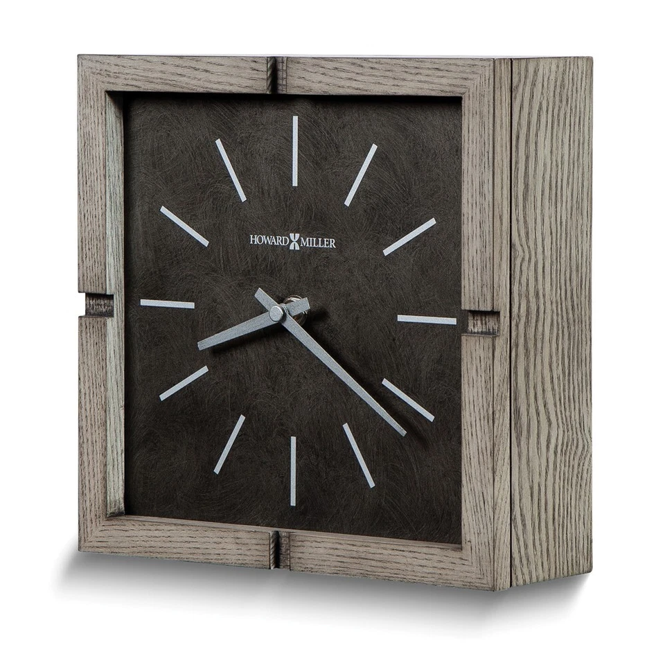 Howard Miller Fortin Ash Gray Veneer Accent Clock - Image 1 of 1