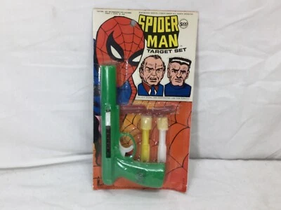 1974 Marvel Comics SpiderMan Target Set Pistol Gun MOC Sealed Carded Larami Toys - Image 1 of 4