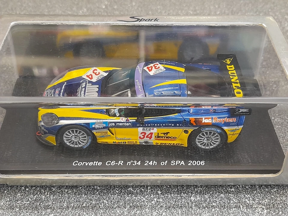 Spark Model S0177 CorvetteCR6 #34Menten/Belloc/Bornhauser/Bouvy 24H Spa2006 1/43 - Immagine 1 di 1