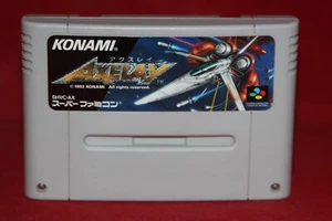 Axelay (Nintendo Super Famicom SFC, 1992) Authentic Game Cartridge (SHVC-AX) - Picture 1 of 5