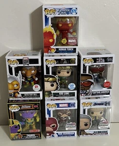 Funko Pop! Marvel MCU MIXED LOT OF 7 Figures #572, 582, 810, 819, 900, 909, 915 - Picture 1 of 1