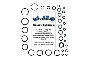 Macdev Cyborg 6 marcador de paintball junta tórica kit de oring x 4 reconstrucciones / kits - Imagen 1 de 1