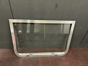 NEW Clamp in Bright Silver 30" x 21" Fully Opening Narrowboat Window - Picture 1 of 1
