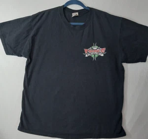 Vintage John Force Racing T-Shirt Mens XL Drag Racing Black Tee measurement belo - Picture 1 of 6