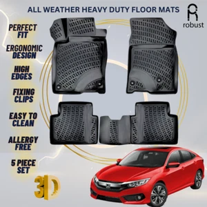 Floor Mats Liners For Honda Civic 2016-2021 HB All Weather Heavy Duty Car Rugs - Bild 1 von 10