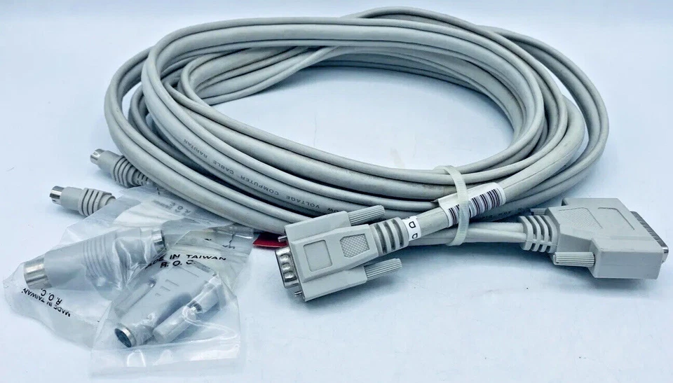 Raritan CCP40 Low Voltage AWM E101344 Style 2919 Computer Cable w/ Adapters 13' - Image 1 of 4