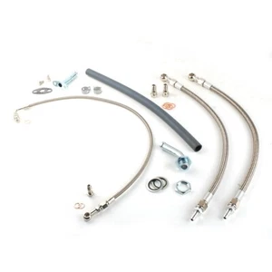 Oil & Water Line Kit w/ Garrett GT28R GT30 GT35 & MAZDA MIATA MX-5 323 Engine - Imagen 1 de 12