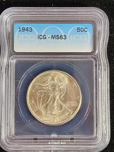 1943-P Walking Liberty Half Dollar NGC MS 63 SPARKLING Choice BU. Our T5228 - Picture 1 of 4