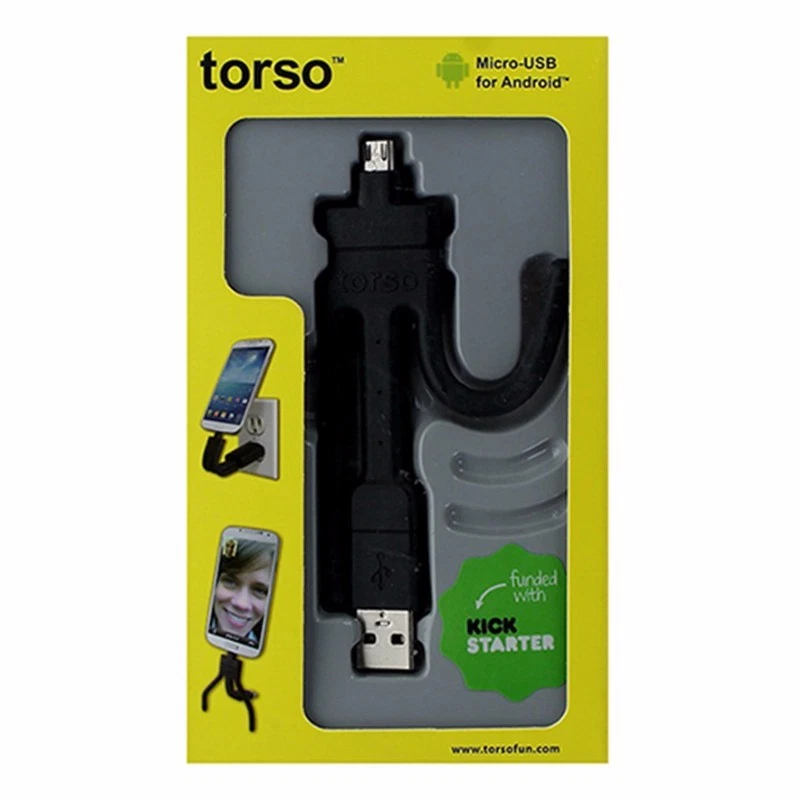 Torso ( TORSO - 025 ) Charge and Sync Adapter for Micro USB Devices - Black - Image 1 of 1