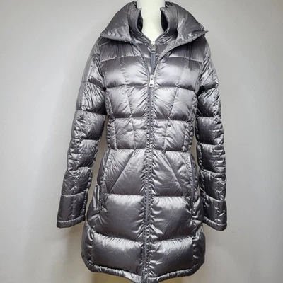 Andrew Marc Women's Silver Packable Premium 650 Fill Down Puffer Jacket Size S - Image 1 of 4