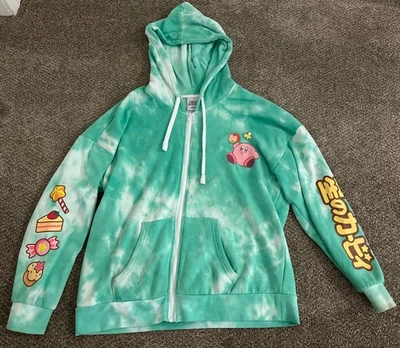 Kirby Nintendo Sudadera con Capucha Cremallera Sudadera XL Tie Dye Dibujos Animados Gráfico Picnic Foto 1 de 4