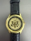 Donald J. Trump 45th President Make America Great Again Quartz Wrist Watch Gold