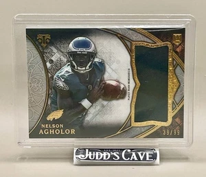 2015 Topps Triple Threads Player-Worn Nelson Agholor Rookie Jumbo Relics RC /99 - Picture 1 of 3