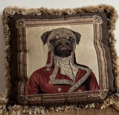 Casaco vermelho uniforme militar travesseiro tapeçaria (Commodore Duncan Mumbleford) - Imagem 1 de 4