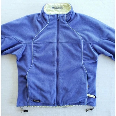 Columbia Jacket Womens L Purple Softshell Reversible Fleece Outdoor Winter Hike - Image 1 of 4