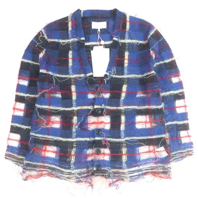 Maison Margiela cardigan Check Pattern Knit Blue-based multi-color S S67HP0001 - Image 1 of 4