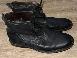 John Varvatos Men’s Black Leather Chukka Boots Desert Ankle Size 7.5M￼ - Picture 1 of 6