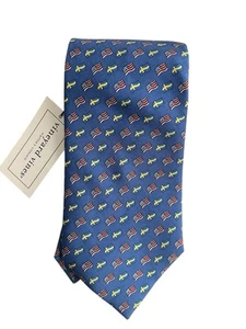 Corbata Vineyard Vines Colección Personalizada Cámara de Comercio Sueco Americana Nueva con Etiquetas - Imagen 1 de 6