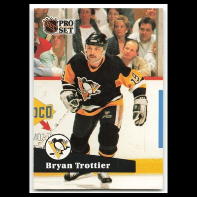 Bryan Trottier #192 1991 Pro Set Pittsburgh Penguins Hockey Card NHL NM - Image 1 of 3