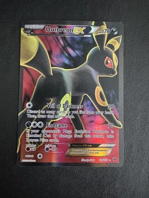 Umbreon EX (Full Art) Ultra Rare XY - Fates Collide 119/124 LP/LP+ - Image 1 of 2