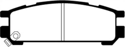 EBC Disc Brake Pad Set - Rear Greenstuff Street sport FMSI D471 93 thru 96 Fits Foto 1 de 4