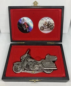 ๐ Vintage Indian / Harley Davidson Collector Motorcycle Pocket Knife FREE SHIPP - Picture 1 of 18