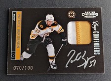 2011-12 Panini Contenders Patrice Bergeron #104 GU Patch Auto /100 Bruins