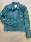 Green Leather Jacket Woman