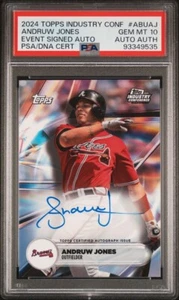 2024 Topps Industry Conference Andrew Jones Auto PSA 10 - Picture 1 of 2