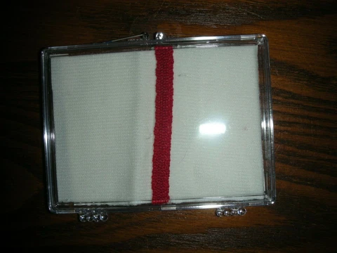 BOSTON RED SOX GAME USED PANTS SWATCH, 2013, WORLD SERIES CHAMPS, 2.5"x3.5" Cover